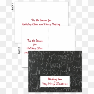 Chalkboard Holiday Postcard - Handwriting Clipart