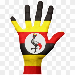 Uganda Hand Flag Patriotic 643761 - Happy Independence Day Uganda Clipart