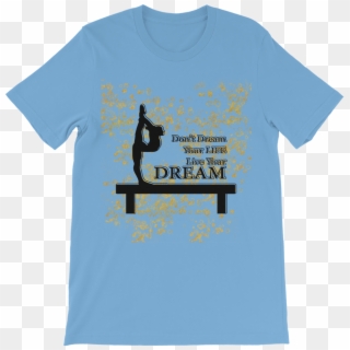 Gymnastics Live Your Dream Gold Flake Design ﻿premium - Black Cat Clipart
