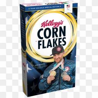 Now He's On A Limited Edition Box Of Corn Flakes Get - Corn Flakes Cereals Clipart