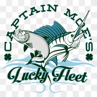 Captain Moe's Lucky Fleet Logo - Sailfish Clipart