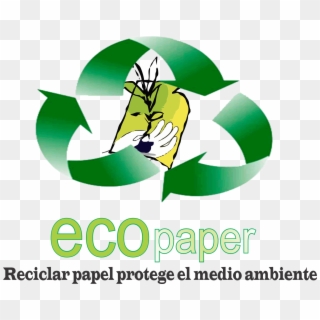 Reciclaje De Papel Logo By Ms - Medio Ambiente Papel Reciclado Clipart