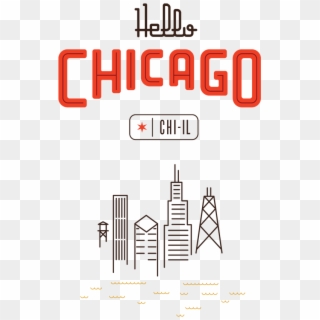 Map Of Chicago Designed For Herb Lester By Mike Mcquade - Chicago Clipart