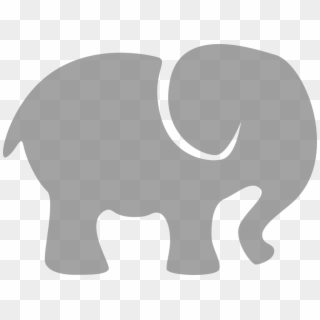 Elephant Gray Silhouette Free Graphic On Pixabay - Grey Elephant Clip Art - Png Download