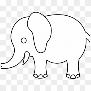 Asian Elephant Clipart Toddler - Elephant Cartoon Drawing Png Transparent Png