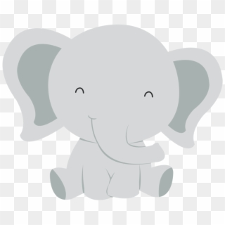 Cute Elephant Clipart - Baby Elephant Clipart - Png Download