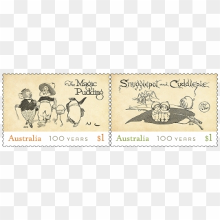Children's Bush Classics Stamp Set - Postage Stamp Clipart