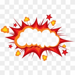 Comic Book Explosion Png , Png Download - Explosion Cartoon Clipart