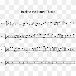 Back To The Future Theme Sheet Music 1 Of 1 Pages - Fight Song Rachel Platten Clarinet Sheet Music Clipart