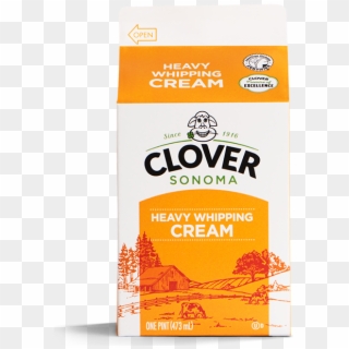 Heavy Whipping Cream - Clover Organic Milk 2% Clipart