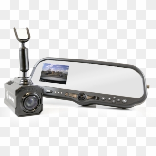 Dvm 800 Complete In Car Video System With External - Rear-view Mirror Clipart