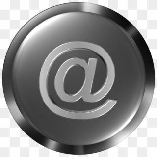 Button At Symbol Email Internet Png Image - Sign Clipart