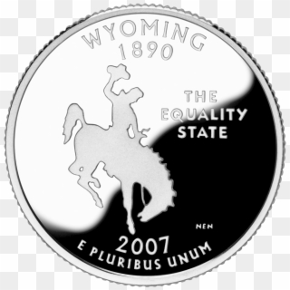 2007 Wy Proof Rev - Wyoming State Quarter Clipart