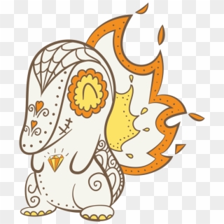 Cyndaquil - Day Of The Dead Clipart