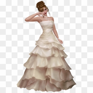 Bride Png Transparent Image - Transparent Background Gowns Png Clipart