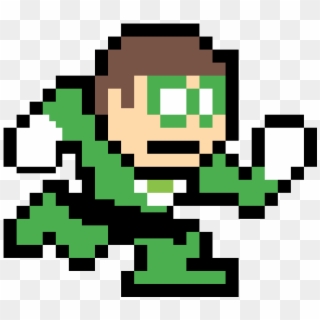 Green Lantern Run - Mega Man 2 Pixel Clipart