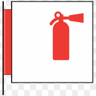 Fire Extinguisher Cabinet Id, Flag Mount - Fire Extinguisher Symbol Clipart
