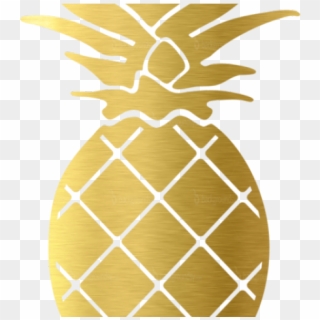 Pineapple Clipart Gold Pineapple - Golden Pineapple Transparent Background - Png Download