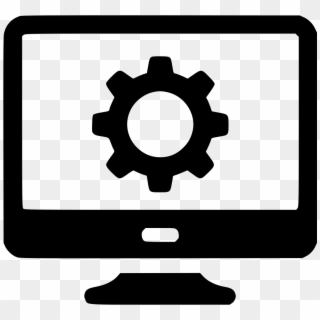 Control Computer Cog Gear Pc Monitor Screen Management - Computer Info Icon Png Clipart