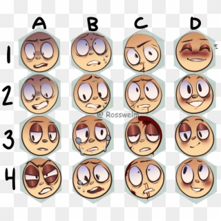 “i Made An Expression Sheet Feel Free To Use But Please - Drawing Face Expressions Meme Clipart