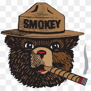 Watercolor Smoke - Smokey Bear Logo Png Clipart