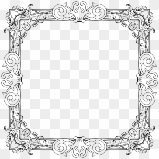Vintage Flourishes Png - Picture Frame Clipart
