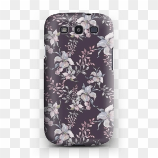 Flowers & Purple Case Galaxy S3 - Mobile Phone Case Clipart