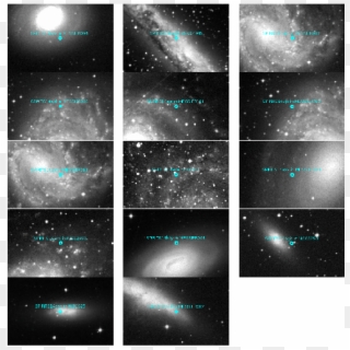 Collage Of Host Galaxies Of 14 Ir Transients Discovered - Milky Way Clipart