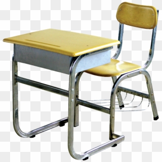 School Desk And Chiars Of Class Room , Png Download - Chair And Desk In One Clipart