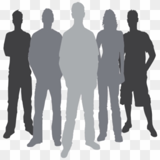#grey #group #people #shadow #silhouette #freetoedit - Clipart Group Of People Png Transparent Png