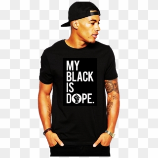 My Black Is Dope - Men With Tattoos In T Shirts Clipart