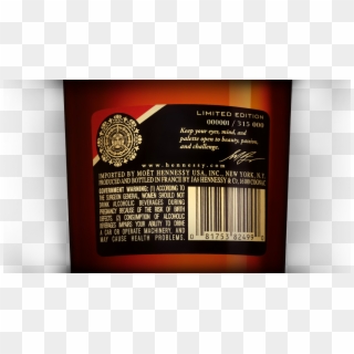 Shepardfariey Hennessy Bottle Collab - Label Clipart