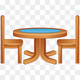 Furniture Cartoon Wooden Tables And Chairs - Cartoon Table And Chair Clipart