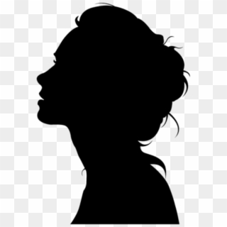 #silhouette #black #head #woman #girl #frau #mädchen - Latar Untuk Cover Wattpad Clipart