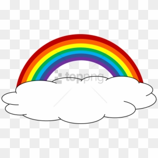 Free Png Rainbows And Clouds Png Png Image With Transparent - Rainbow With Clouds Clip Art