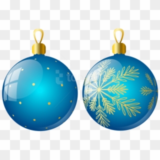 Free Png Transparent Two Blue Christmas Balls Ornaments - Christmas Balls Clipart Blue