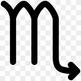 This Icon Looks Like Lower Case Alphabet M For Which - Scorpio Icon Clipart