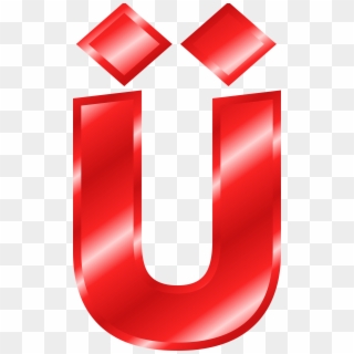 This Free Icons Png Design Of Effect Letters Alphabet - Red Logo With Ü Clipart
