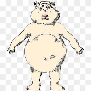 @weightcrunchers We Show You How To Fight Obesity And - Fat Naked Guy Cartoon Clipart