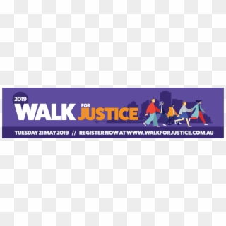 Join Us For The Walk For Justice In 2019 - Graphic Design Clipart