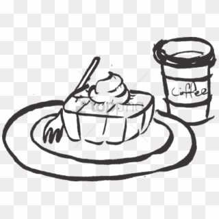 Free Png Food Dessert Honey Brad Coffee Bread Sweet - Coffee And Food Drawing Clipart