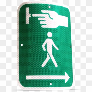 Pedestrian Button Visual Indicator - Traffic Sign Clipart