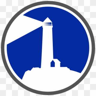 Blue Lighthouse Logo Clipart