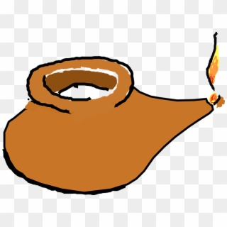 Clipart Oil Lamp Burning - Png Download