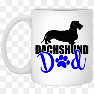 Dachshund Dad Wirehair 11 Oz Ceramic Mug - Mug Clipart