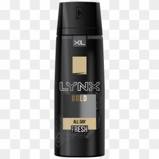 Lynx Body Spray Gold Clipart