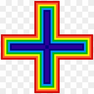 2334 X 2334 8 - Rainbow Cross Clipart