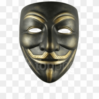 Free Png Download Anonymous Mask Png Images Background - Anonymous Gold Hacker Mask Clipart