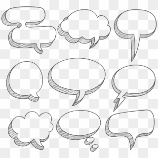 Box Simple Text Balloon Texture Speech Dialog Clipart - Text Box Cloud Png Transparent Png