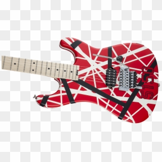 Evh Striped Series 5150® Maple Fingerboard Red Black - Red And White Striped Guitar Clipart